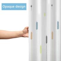 Cortina de Ducha Cortina de Baño Poliéster Impermeable Cortina Bañera con Ganchos para Ducha y Baño Blanco - details 4