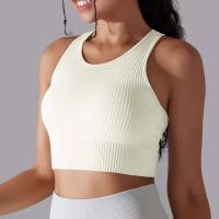Hamidou-Sujetador deportivo para mujer, ropa interior de gimnasio, hilo Sexy, informal, a rayas, sin costuras, Top ajustado para gimnasio - details 11