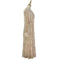 2024 Nueva colección Primavera/Verano Vestido largo de mujer con cuello en V y manga de noche para fiesta - details 4