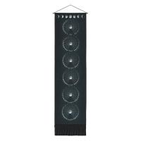 Tapiz de pared de chakras colorido, colgante de pared para meditación y Yoga, decoración del hogar para dormitorio, decoración artística de pared negra con energía espiritual - details 0