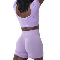 Sujetador Deportivo Sin Costuras Nvgtn New Serene Spandex Top para Mujer Mejora del Pecho Elástico Transpirable Underwear de Ocio y Deportes - details 4