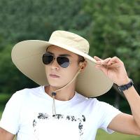 Sombrero de pescador de malla de nailon informal, protección UV de secado rápido, sombrero de cubo plegable, ala ancha, gorra de senderismo suave, deportes - details 6