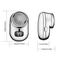 Mini Afeitadora Eléctrica Impermeable Detachable con Espejo Regalo Ideal para Día del Padre y Cumpleaños - details 3
