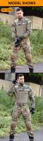 Traje de entrenamiento táctico al aire libre con conjunto de rana de camuflaje Hanye - details 5