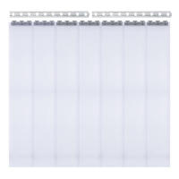 Juego de 7 cortinas de PVC para puerta, transparentes, 200x18 cm, listones de puerta para armarios - details 2