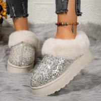 Botas de nieve cálidas para mujer, botines planos informales, zapatos de invierno - details 0