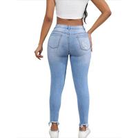 Pantalones vaqueros sueltos de cintura alta a la moda para mujer con estilo vaquero brillante - details 2