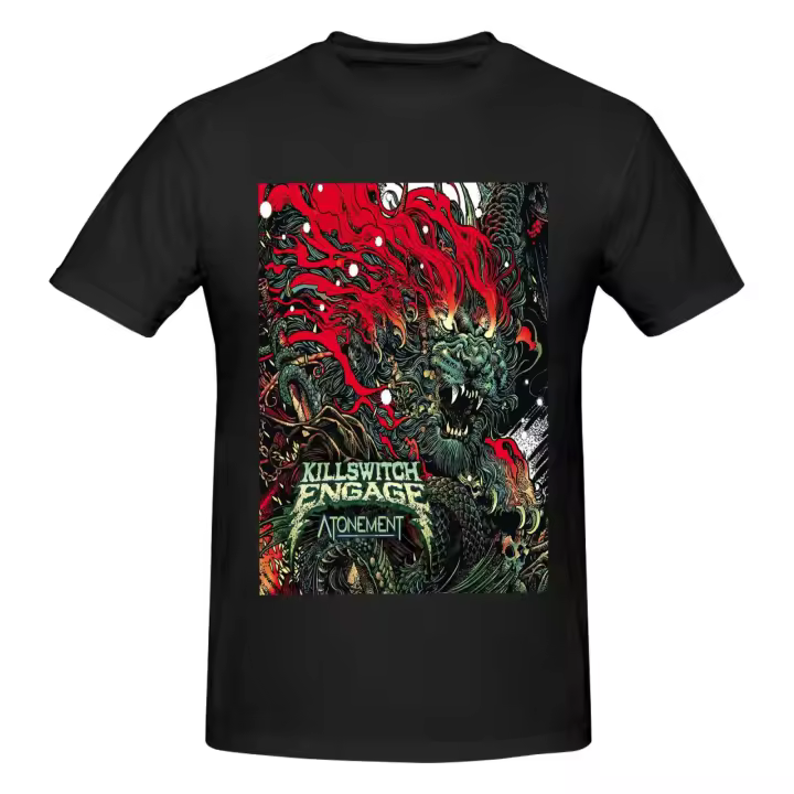 Killswitch-Camiseta de manga corta para hombre, Camisa de algodón, color negro, Engage Atonement - 1