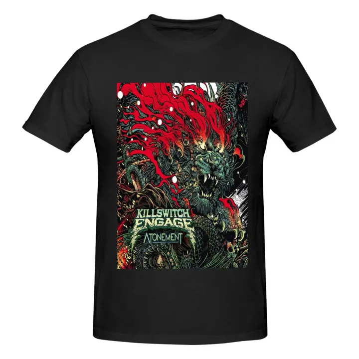 Killswitch-Camiseta de manga corta para hombre, Camisa de algodón, color negro, Engage Atonement - 1