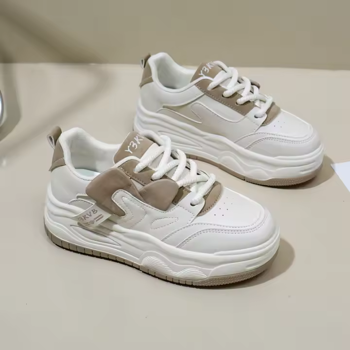 Zapatillas Blancas de Moda para Mujer Primavera 2025 Estilo Coreano Versátil Casual - 1