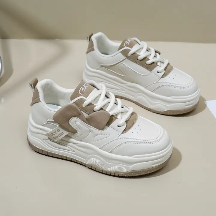 Zapatillas Blancas de Moda para Mujer Primavera 2025 Estilo Coreano Versátil Casual - 1