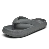 zapatillas de suela gruesa para hombre, chanclas de EVA, zapatos de verano, zapatillas de pareja, sandalias de playa al aire libre, talla grande 47, 2024 - details 3