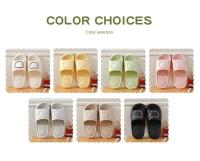 Zapatillas de interior de verano para mujer, sandalias EVA transpirables y bonitas, diseño antideslizante con parte inferior gruesa, versión para hombre y baño en casa - details 3