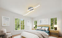 Goeco Lámpara de Araña LED Moderna Iluminación Interior Nórdica Instalada en Techo - details 0