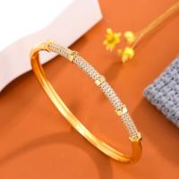 Pulsera de Oro Plateado Joyería Ligera para Mujeres con Piedras de Zirconia - details 1