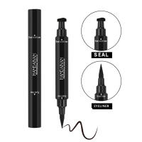 Handaiyan Hot Eye Makeup 2 en 1 Delineador de ojos con sello triangular de doble cabeza resistente al agua negro - details 3