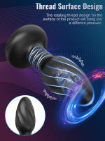 Tapón Anal vibrador con rotación de 360 ° para hombres, masajeador de próstata, aplicación Gay, tapón Anal con LED, juguete sexual para parejas - details 8