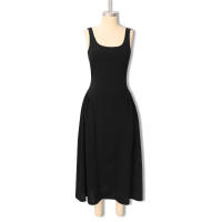 2025 verano nuevo diseño de nicho europeo y americano sentido primavera y verano nuevo vestido sin mangas de cintura sin espalda con cuello redondo - details 14