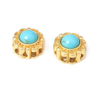 5 uds. De cuentas redondas de latón de Color dorado mate, estilo Vintage, pulseras de cuentas nepalesas, cuentas espaciadoras, suministros para fabricación de joyas, accesorios Diy - details 16