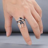 Anillos de Vintage para hombres, Anillo masculino de Gladiador, Faraón Egipcio, accesorios de joyería gótica para fiesta de Hip Hop - details 3