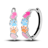 Aretes Redondos de Plata 925 Estilo Elegante para Mujeres con Piedra Principal de Zirconio y Diseño de Encanto Brillante Color en Oro - details 30