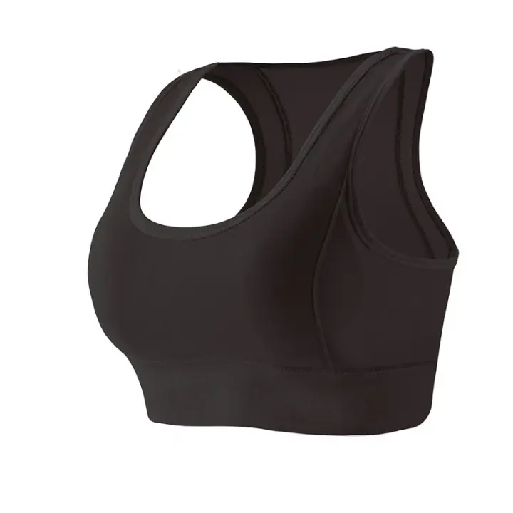 Sujetador deportivo sin mangas para mujer, ropa interior de secado rápido, a prueba de golpes, sin costuras, para entrenamiento, correr y Yoga - 1