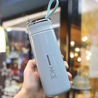 Botella de vidrio de moda de estilo japonés, botella de agua de 400ml con infusor de té, funda aislante, botellas para beber leche de alta temperatura - details 5