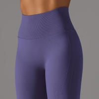Leggings de yoga sin costuras para mujer, ropa deportiva de entrenamiento, pantalones deportivos de cintura alta - details 72