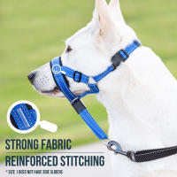 Bozales antiladridos para perros, herramienta de entrenamiento transpirable, juego de bozales de nailon con tiras reflectantes, correas para mascotas de verano - details 7