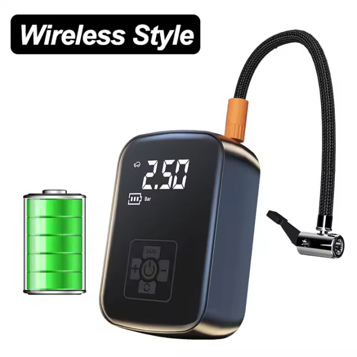 Inflador de Neumáticos Eléctrico Portátil 12V 150PSI Bomba de Aire para Coche, Motocicleta, Bicicleta Inflable Pump de Motores - 1