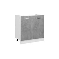 vidaXL Armario Colgante Estantería Flotante Almacenamiento Mueble de Cocina Decoración Madera Contrachapada Gris Sonoma 60x31x60 cm - details 7