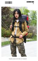 Senderismo al aire libre bolsa de montañismo para los hombres, 90L de gran capacidad, ligera, bolsa de lona, las mujeres bolsa de senderismo, impermeable, resistente al desgaste, antirrobo, deportes al aire libre, multicolor opcional - details 14