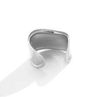 Brazaletes abiertos anchos Punk gitano exagerados para mujer, pulsera de brazo de Metal pesado, brazalete Retro Irregular de tres ondulaciones - details 11