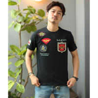 WW2 Top Gun cuello redondo militar Fuerza Aérea piloto parche mujer hombre camiseta WAPPEN insignias verano camiseta hombres 100% ropa informal de algodón - details 4