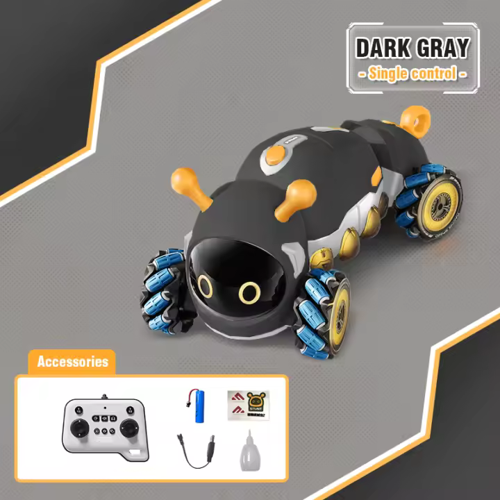 Animales RC, oruga inteligente con Control remoto, 4WD con luz pulverizada, coche acrobático controlado por Radio, juguetes eléctricos para niños, regalos - 1