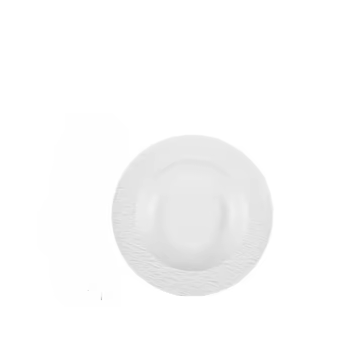Plato de cerámica simple de alto valor, plato de cena, plato de verduras, hogar de restaurante de alta gama - 1
