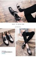 MEIJIANA nuevos zapatos de boda de talla grande antideslizantes y de cuero para mujer, zapatos de boda informales de lujo a la moda para hombre - details 6