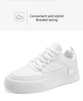 Zapatos Blancos para Hombre Par Informal de Monopatín Cómodos Moda en Talla Grande 39-47 - details 7