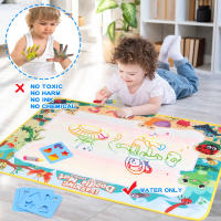 80x60CM Kids Coloring Doodle Magic Water Drawing Mat with Reusable Magic Pens Montessori Painting Board Educational Toys Gifts - details 1
