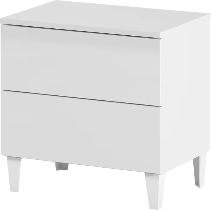 Comoda Sinfonier Dormitorio Modelo Loft Acabado en Blanco Brillante Medidas 61 cm x 117 cm x 40 cm - 1