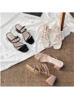 Elegantes Sandalias de Mujer con Tacones Cuadrados Zapatillas de Verano Moda 2025 - details 8