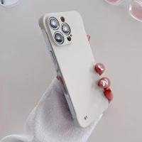 Funda de teléfono dura ultrafina sin bordes para iPhone 15 Plus 14 Plus 13 12 11 Pro Max, carcasa trasera mate a prueba de golpes sin marco - details 6