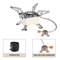 Mini calentador portátil, estufa, utensilios de cocina, quemador de gas plegable para exteriores, barbacoa, equipo, estufa de camping - details 11