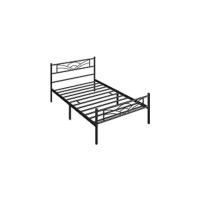 Cama de Metal Moderno con Marco Tamaño Individual/Doble Diseño Youth Somier Blanco - details 7