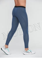 Pantalones de compresión moldeados de alta elasticidad para hombre, malla deportiva para yoga, correr, entrenamiento atlético, pantalones activos - details 1