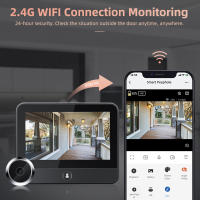 Cámara de timbre Tuya con detección de movimiento PIR, 1080P, Wifi, visión nocturna, Monitor de 4,3 pulgadas - details 0