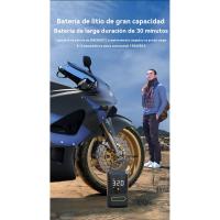 Inflador de neumáticos compresor de aire portátil - bomba de aire del coche, 150 PSI bomba de aire eléctrica recargable para coches, motos, bicicletas, bicicletas de bola, con manómetro digital, luz LED, fuente de alimentación móvil - details 1