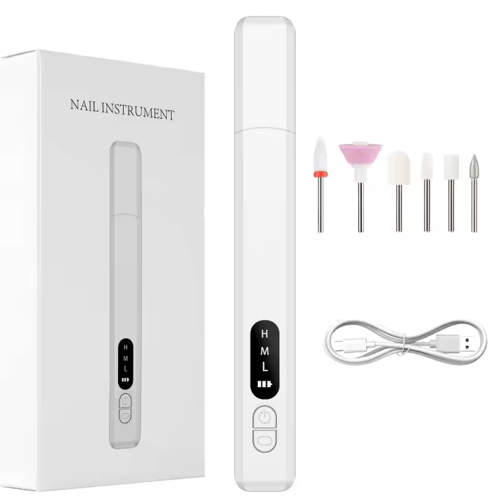 Taladro de Uñas Portátil Recargable Kit de Eliminación de Piel Muerta Herramienta de Manicura de Belleza para el Hogar - 1
