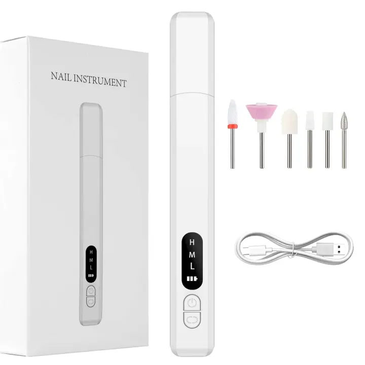 Taladro de Uñas Portátil Recargable Kit de Eliminación de Piel Muerta Herramienta de Manicura de Belleza para el Hogar - 1