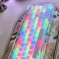 Tecla de seda transparente para teclado mecánico Cherry MX, perfil OEM, 130 teclas, incluida la espaciadora - details 7